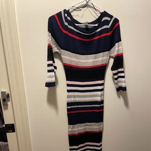 Pea in the Pod Maternity L Rib Sweater Dress